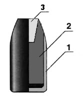 JHP- Jacketed Hollow Point