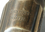PATENT ROTH - клеймо патента на рамке Roth-Sauer 1900
